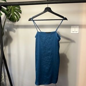 Mini "silk" dress